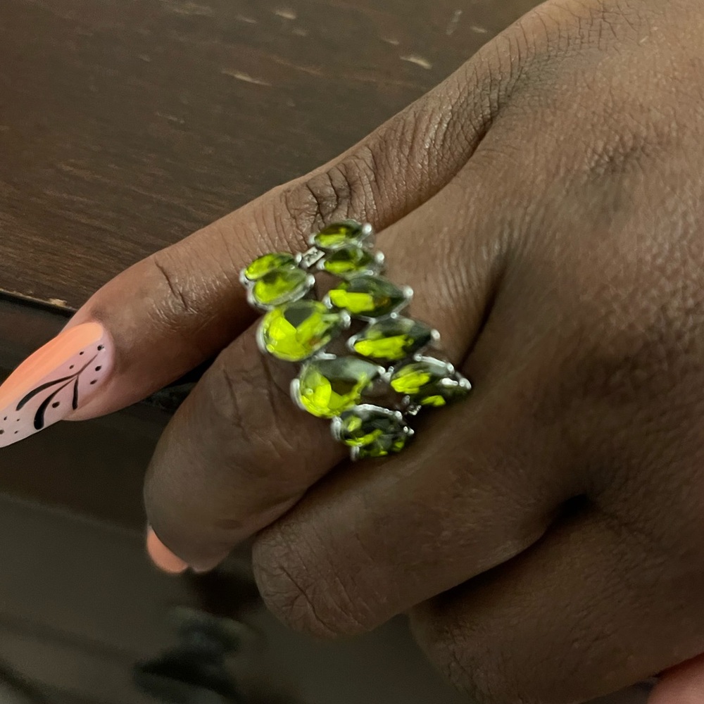 Double Row Gemstone Ring